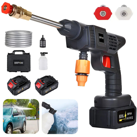 Cordless Pressure Washer, Portable Pressure Washer Battery for Floor/Garden Cleaning & Watering