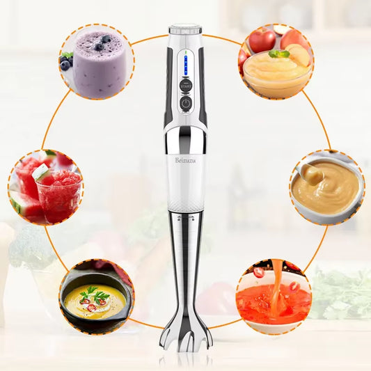 Professional Commercial Smoothie Electric Hand Blender Set 4 in 1 Kitchen Juicer Blender Manual Hand